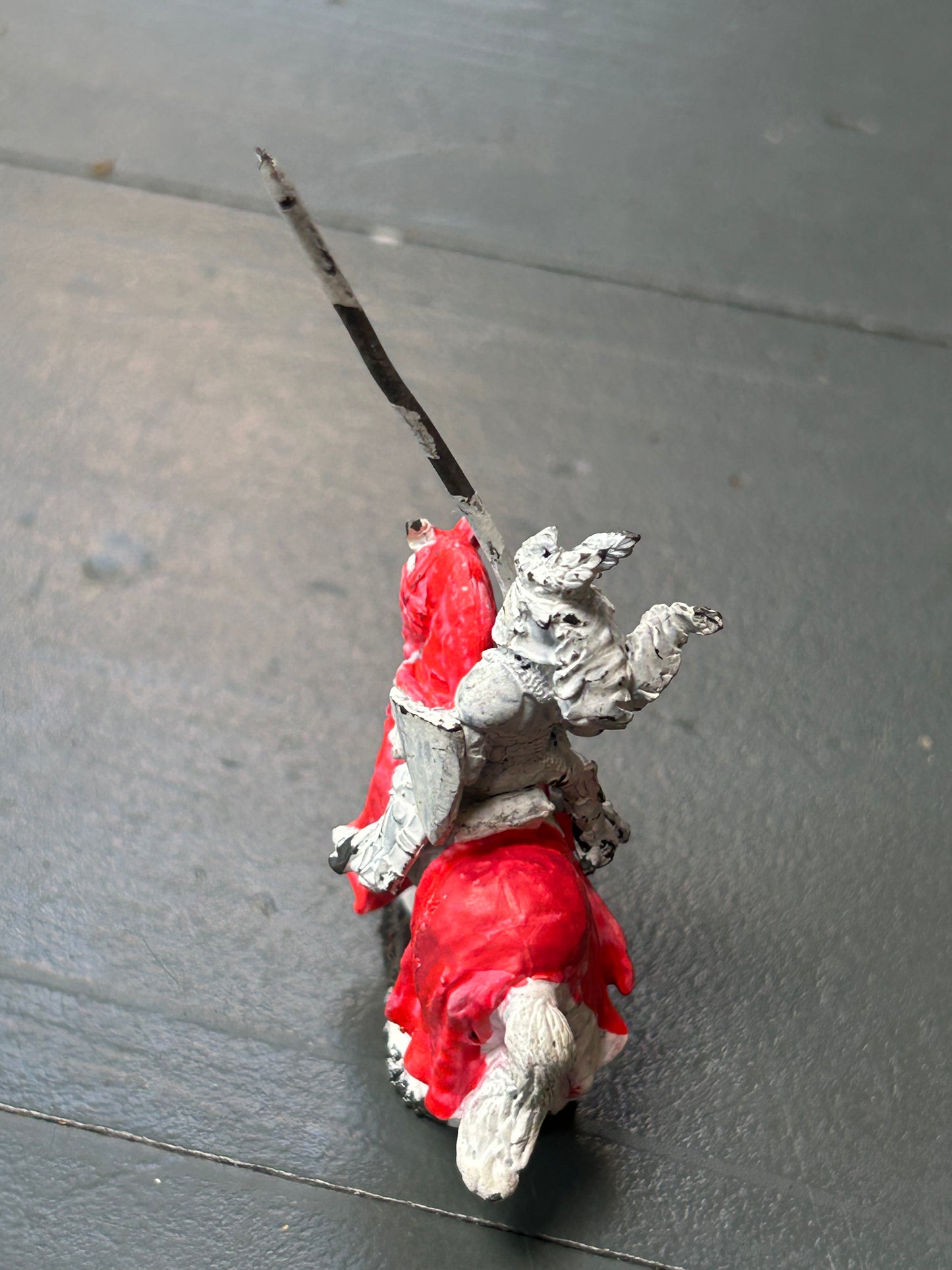 Citadel Warhammer 80s pre-slotta Lone Wolf Giak Attack Sir Pelethor Mounted with lance