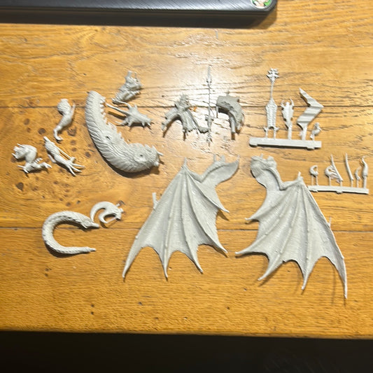 Warhammer Fantasy Proxy Mierce Miniatures Resin Dark Elf Lord on Dragon OOP