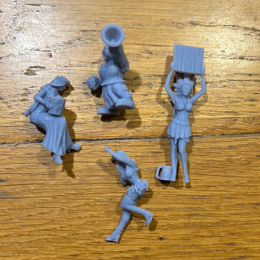Bloodbowl proxy cheerleaders or fans 3-d printed