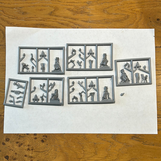Warhammer 40k Sisters of Battle proxy Grishnak models squad of 5 on Sprue oop