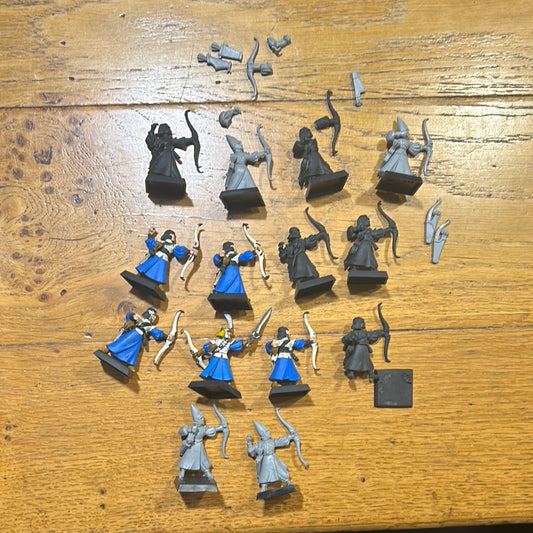 Warhammer fantasy Old World 14 high elf archers plastic