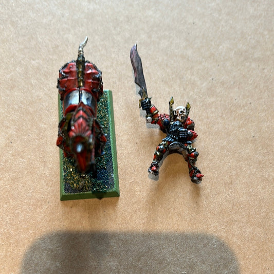 Warhammer fantasy old world mounted vampire lord (no cape)