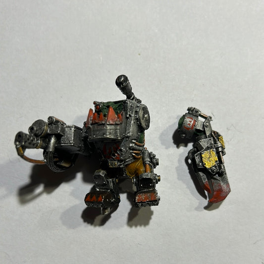 Warhammer 40k ork mega nob metal