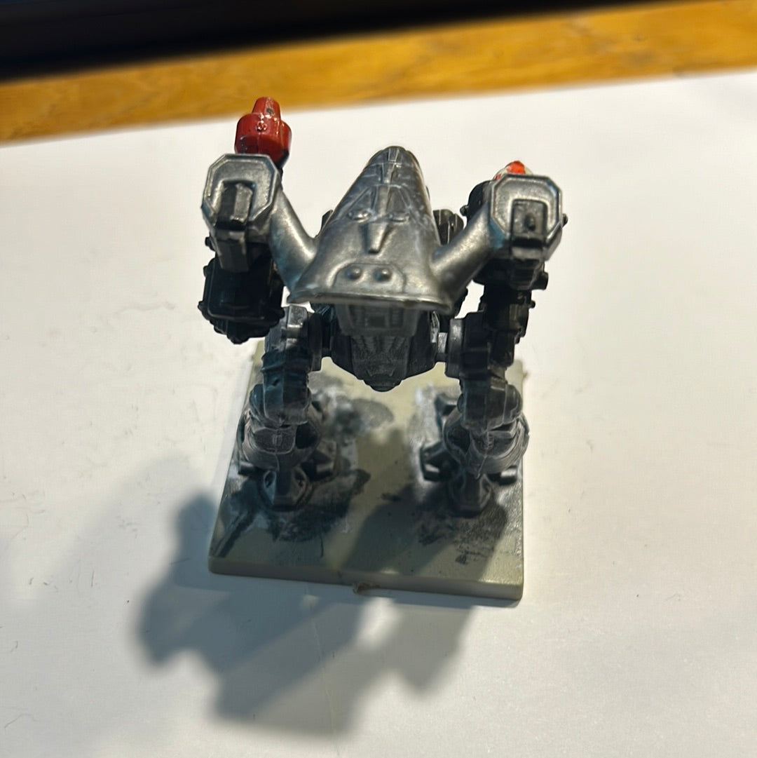 Warhammer 40k Space Crusade chaos Dreadnought with two guns (missing the spare gun)