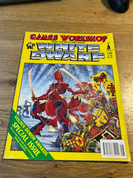 White dwarf issue 140 (golden daemon special, full of amazing pictures)