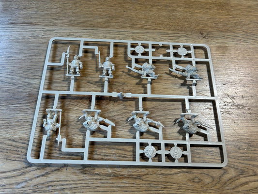 Advanced heroquest henchmen and skaven sprue (missing one shield)