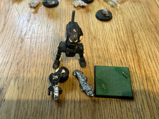 Warhammer 40K Space Marine Dreadnought, Metal - Rogue Trader, with missile launcher