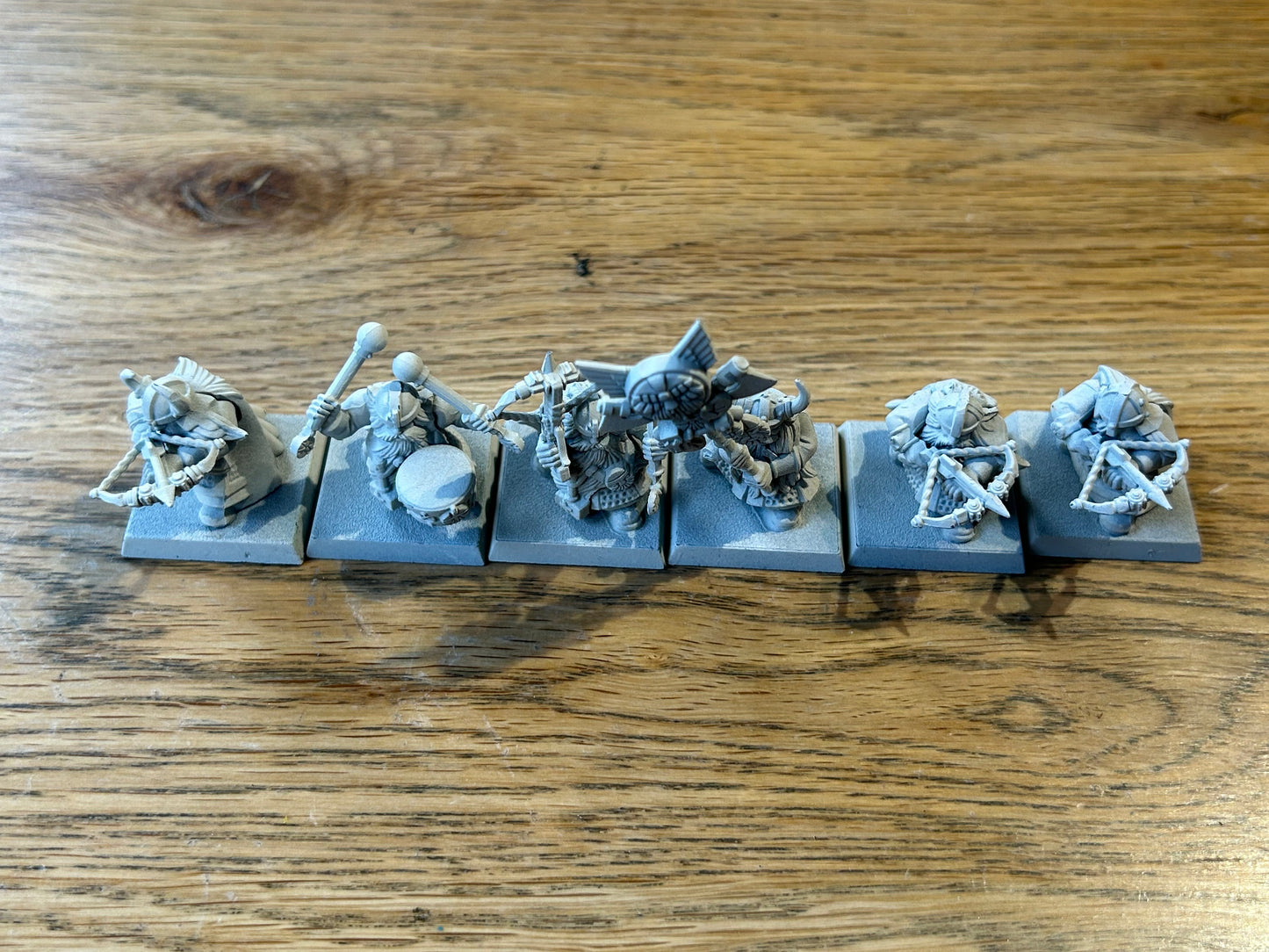 Warhammer fantasy old world plastic dwarf quarrellers  including command x6