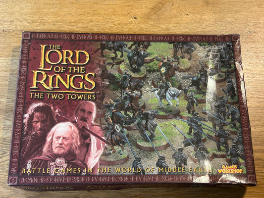 Games Workshop LotR Two Towers Boxed Set 2002 Strategy Battle Game (complete except for the missing rule book)