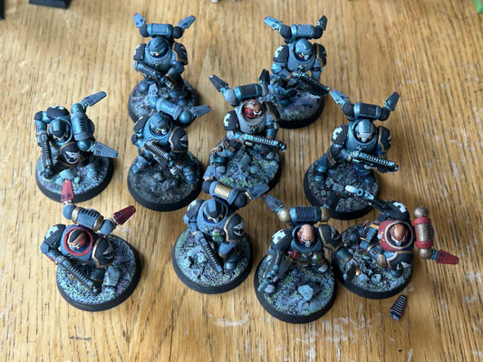 Warhammer 40k space marine primaris Reiver Squad nicely painted