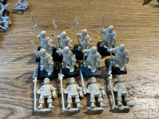 Advanced Heroquest Men-at-Arms x 12 A Warhammer (one has a broken halberd)