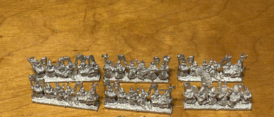 Warmaster 10mm - Kislev - Kislev axemen - Metal OOP (2 bases worth)