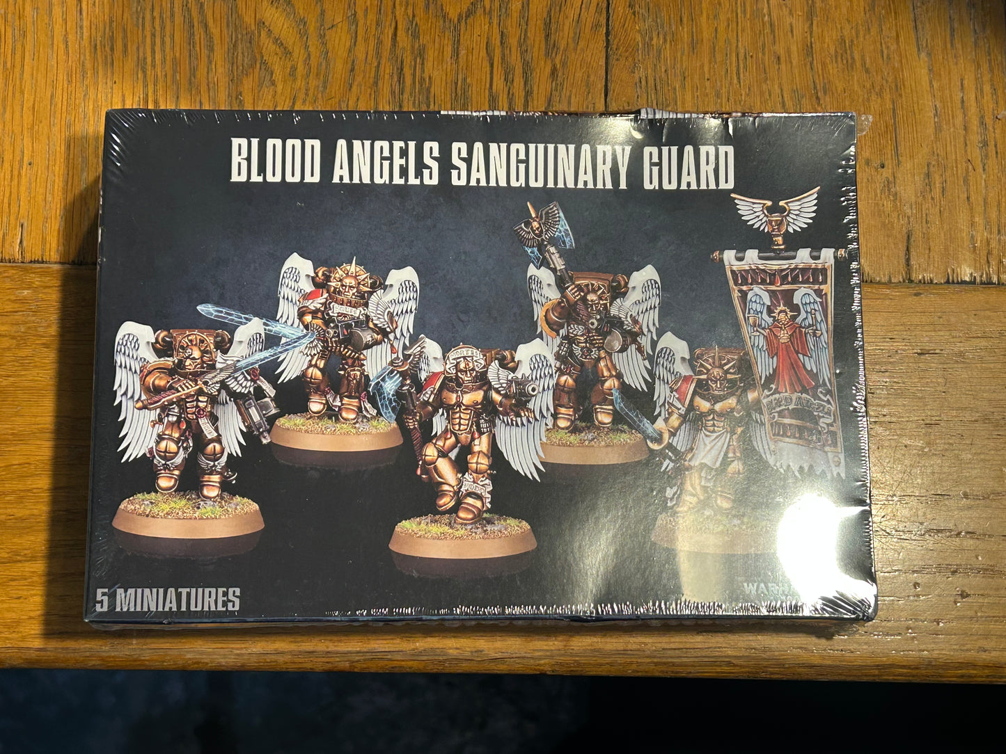 GW Warhammer 40K Blood Angels Sanguinary Guard X 5 Miniature - sealed box