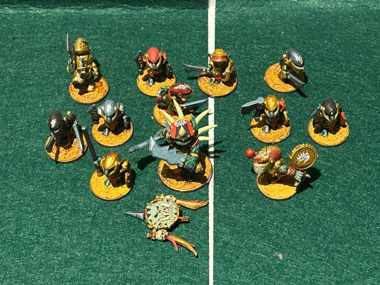 Dungeons and dragons pathfinder WizKids goblin warband (12 goblins including command)