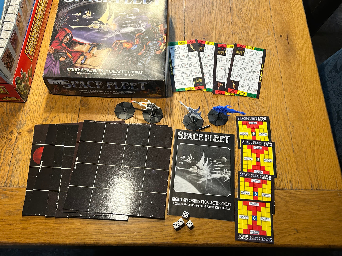 Games workshop space fleet boxed game incomplete (read description)
