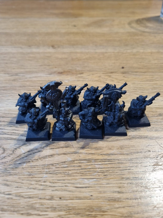 WHFB Dwarf Thunderers x 10 (Battle for Skull Pass) - Primed