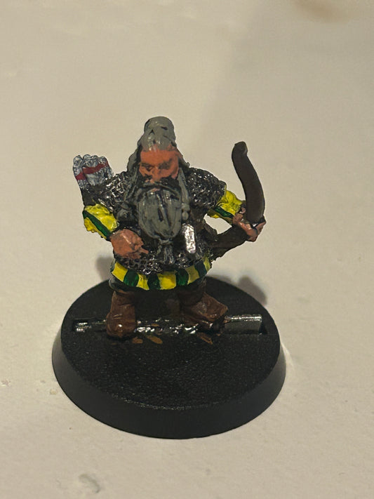 DWARF ARCHER METAL OOP GAMES WORKSHOP LORD OF THE RINGS THE HOBBIT LOTR MESBG