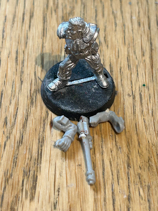 GW Metal Warhammer 40k Rogue Trader Era Bob Olley (I think) imperial guard guardsman