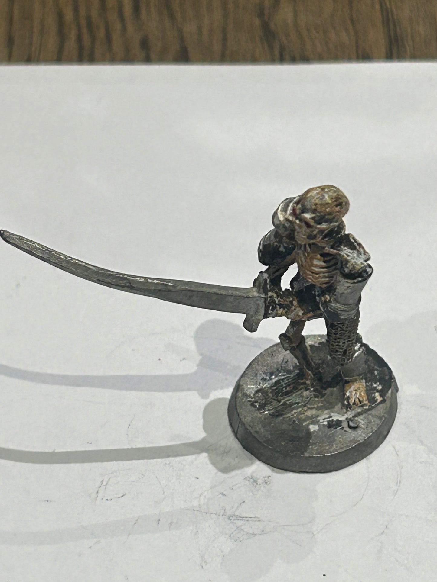 Undead Skeleton warrior with great sword - Ral Partha - Metal - D&D