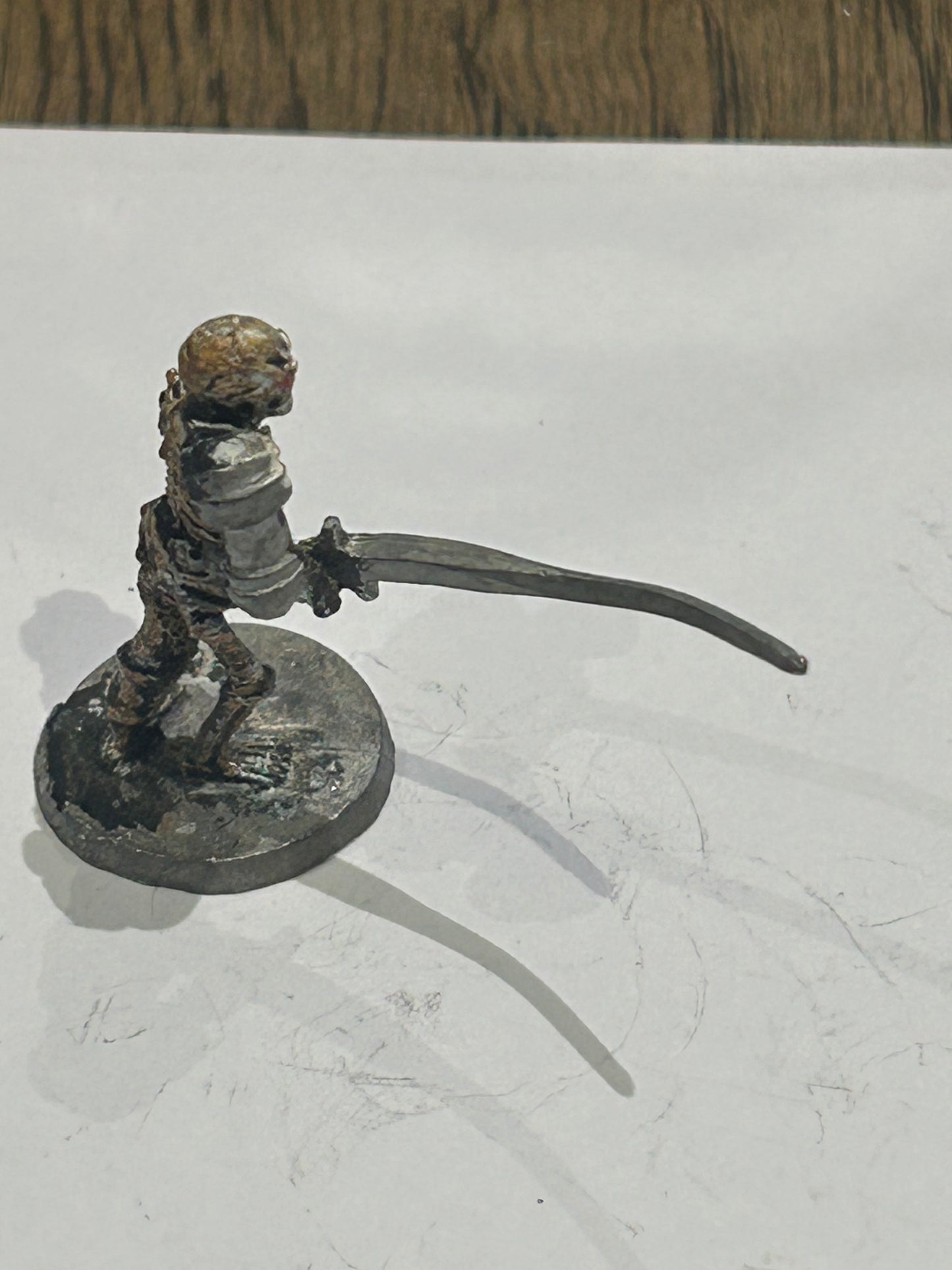 Undead Skeleton warrior with great sword - Ral Partha - Metal - D&D