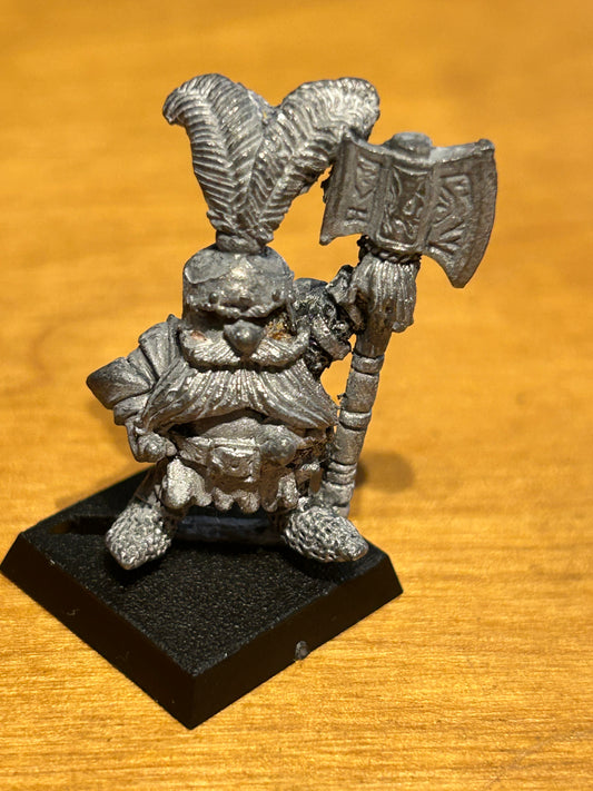 Warhammer Fantasy Battles Borri Forkbeard dragon company champion Metal OOP