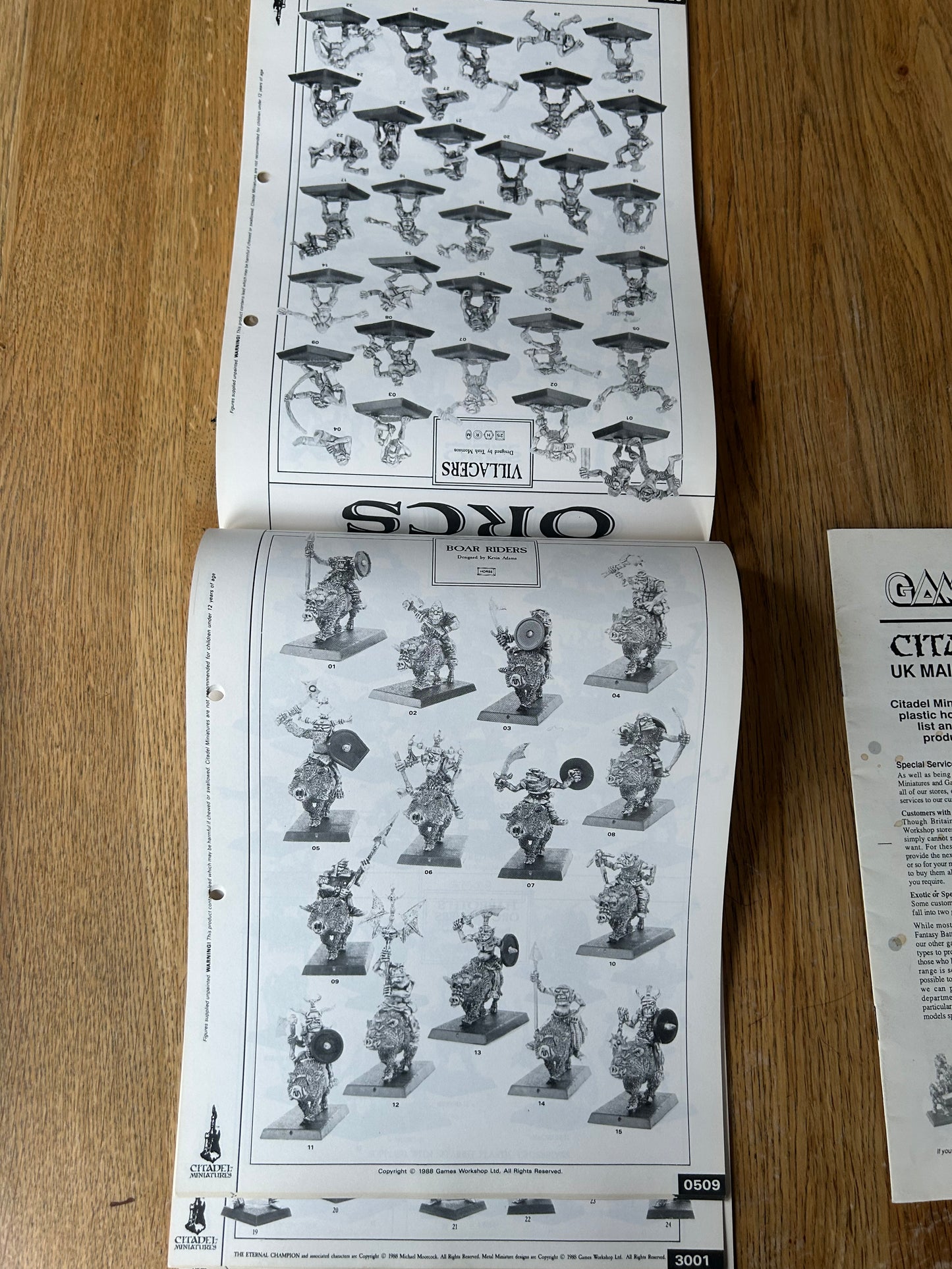 WARHAMMER WHFB + 40K 80s CITADEL MINIATURES CATALOGUE PART 1 ONE and price guide winter 1991 GAMES WORKSHOP