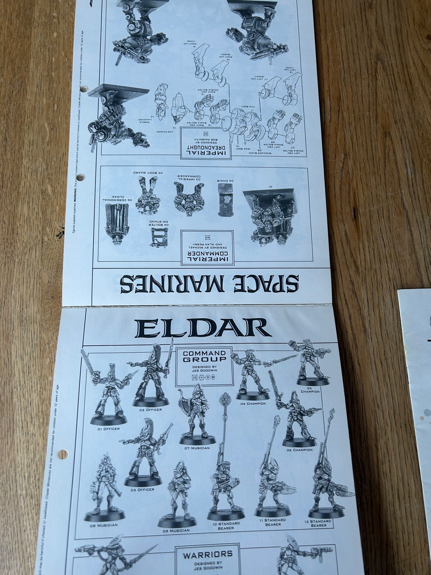 WARHAMMER WHFB + 40K 80s CITADEL MINIATURES CATALOGUE PART 1 ONE and price guide winter 1991 GAMES WORKSHOP