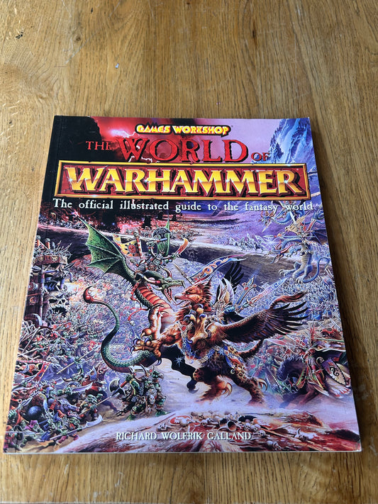Games Workshop The World of Warhammer Illustrated Guide Used Richard Wolfrik Galland