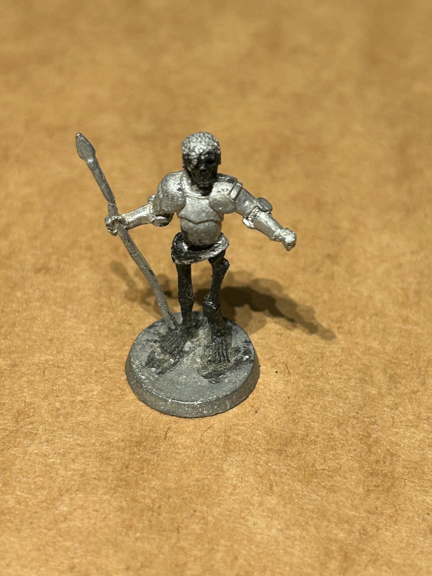 Undead Skeleton warrior with spear - Ral Partha - Metal - D&D