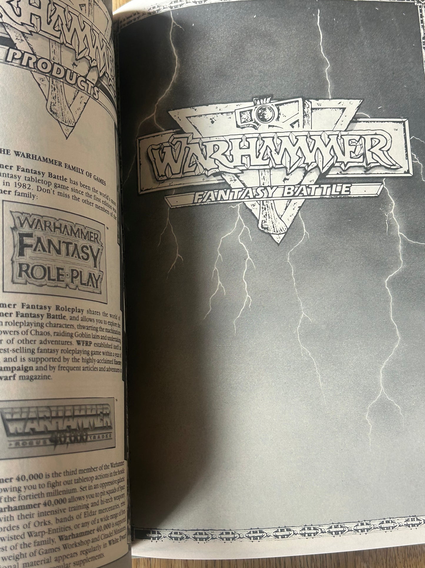 Warhammer Fantasy Battle 3rd Edition 1987 Rulebook Hardcover HB Third Book