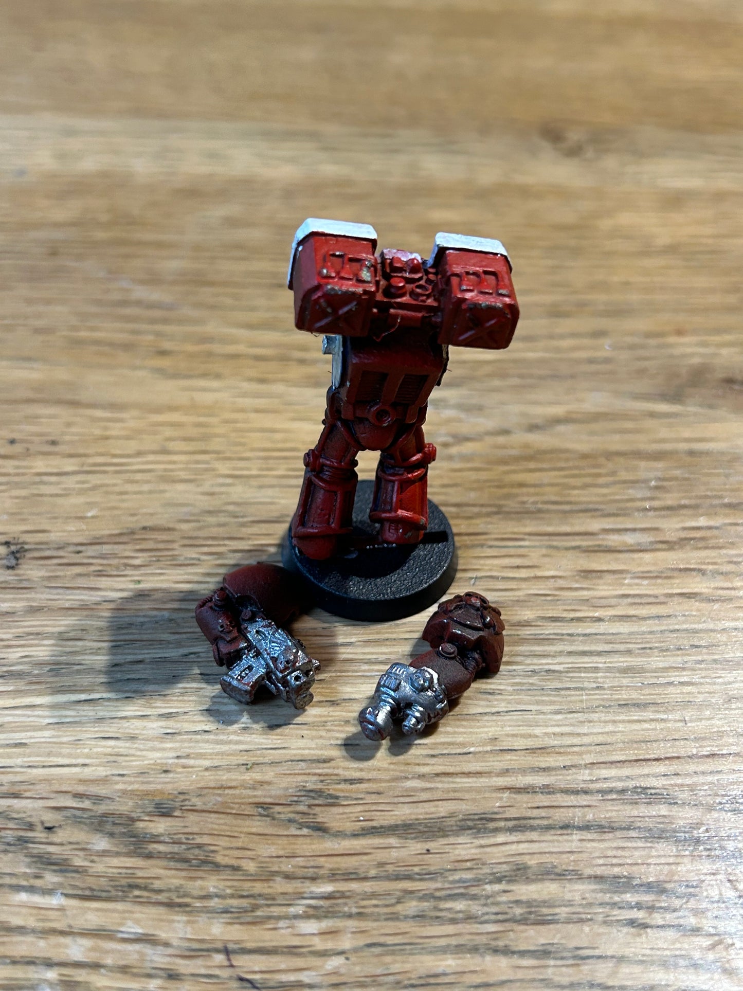 TERMINATOR WITH CYCLONE MISSILE LAUNCHER SPACE MARINES METAL WARHAMMER 40,000