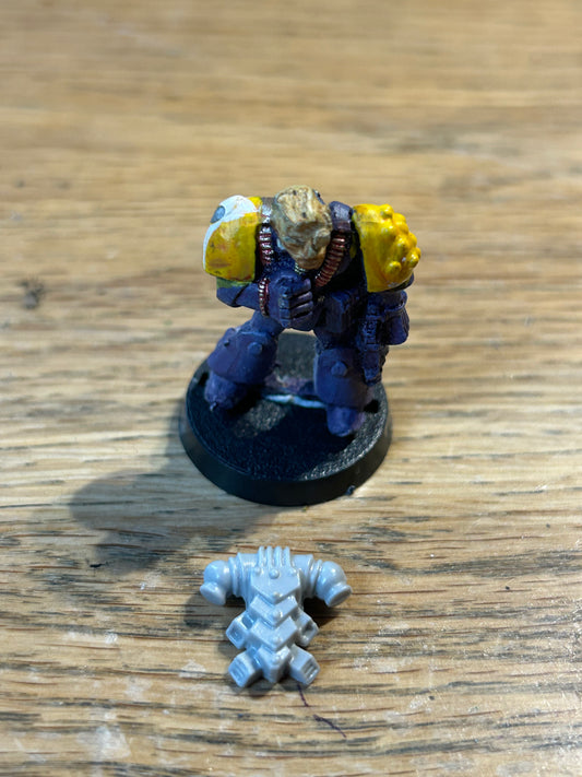 RT01 Sgt. Burgess with Bionic Eye Space Marines Rogue Trader Citadel Metal 40k