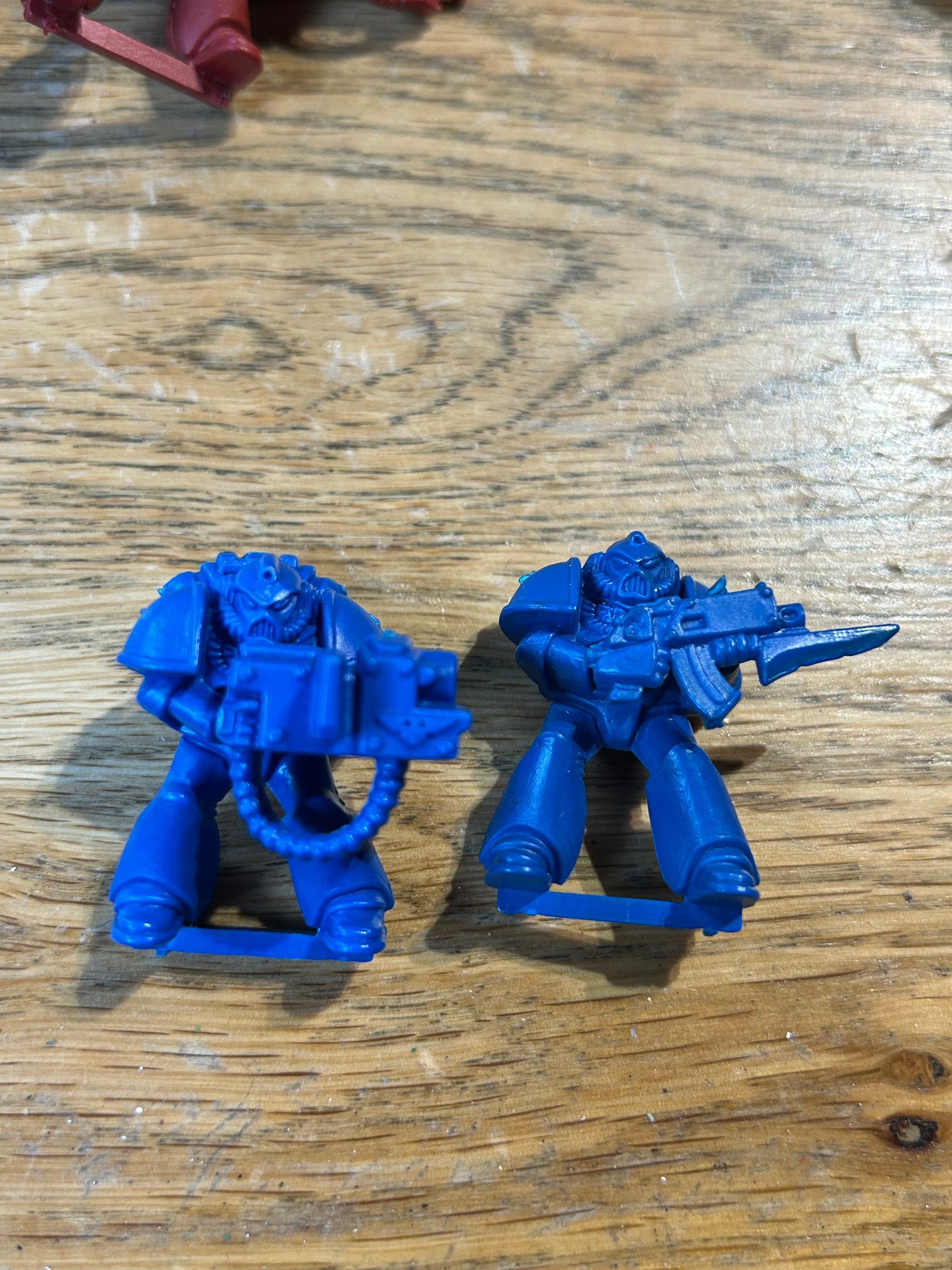 Warhammer 40k space crusade marines x2 (one is missing a backpack)