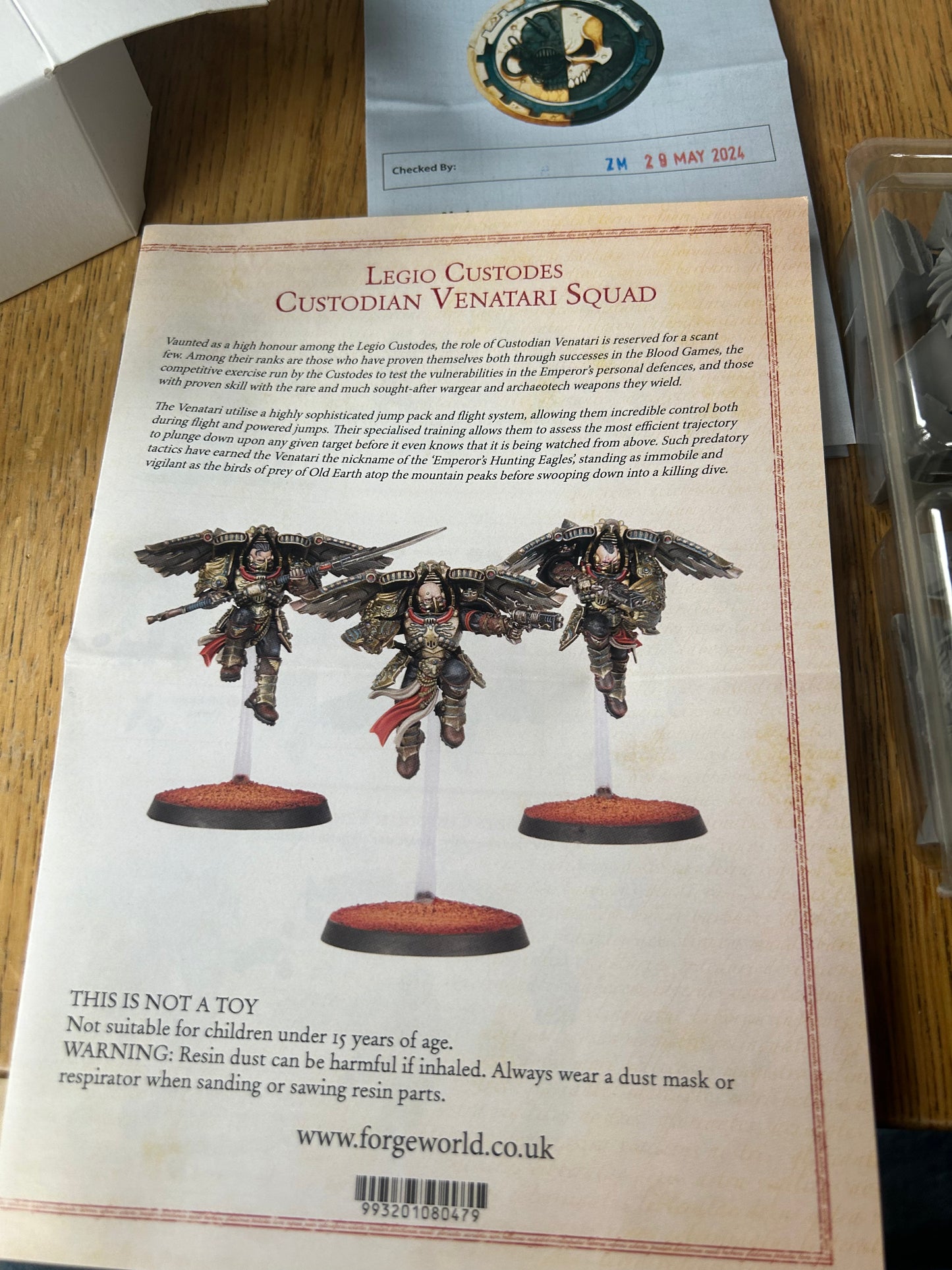 Legio Custodes Custodian Venatari Squad forge world new in opened box