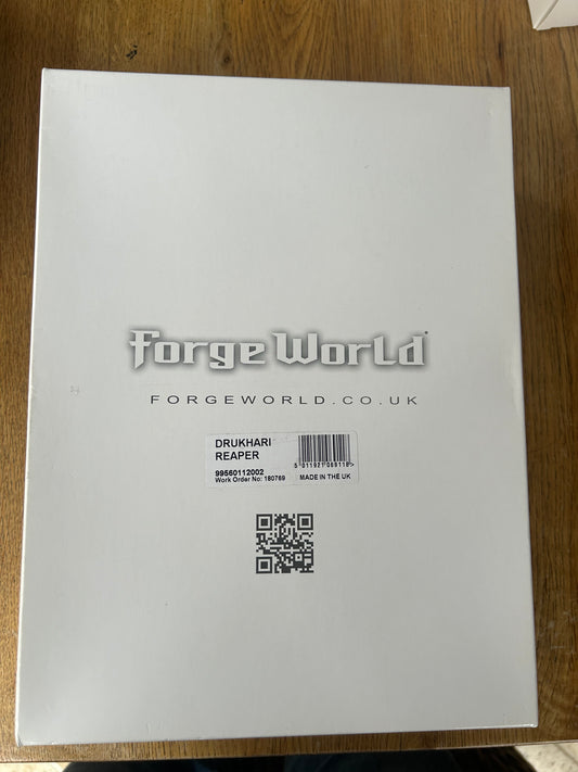 RARE OOP Dark Eldar Forge Drukhari World Reaper Collectable Warhammer 40K sealed in box