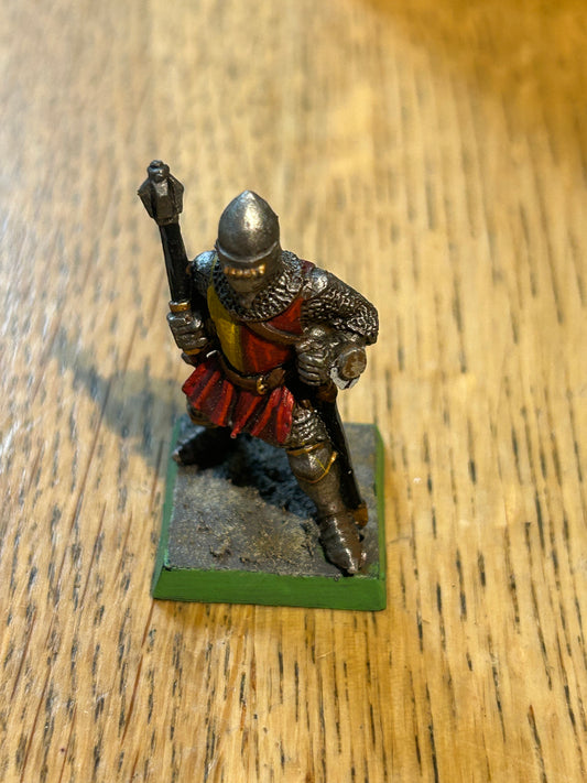 1986 METAL - CITADEL WARHAMMER fantasy bretonnian knight with mace