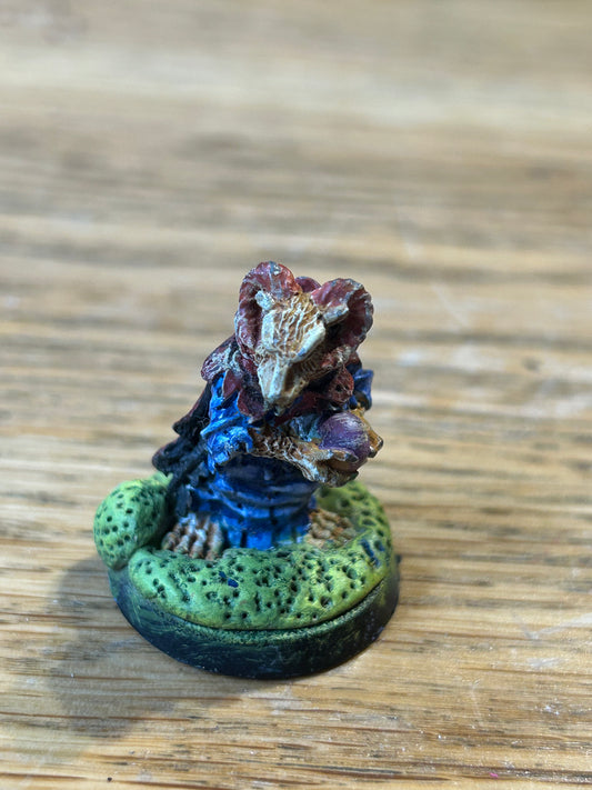 Vintage Skaven 'Gnawdoom, Clan Skyre w. Poisoned Wind Globe 2' C47 1980s Metal grey seer