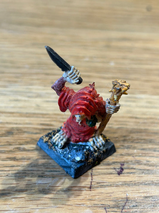 Skaven Spyne Blightmaster Plague Monk Staff Dagger Ratmen C47 warhammer fantasy old world