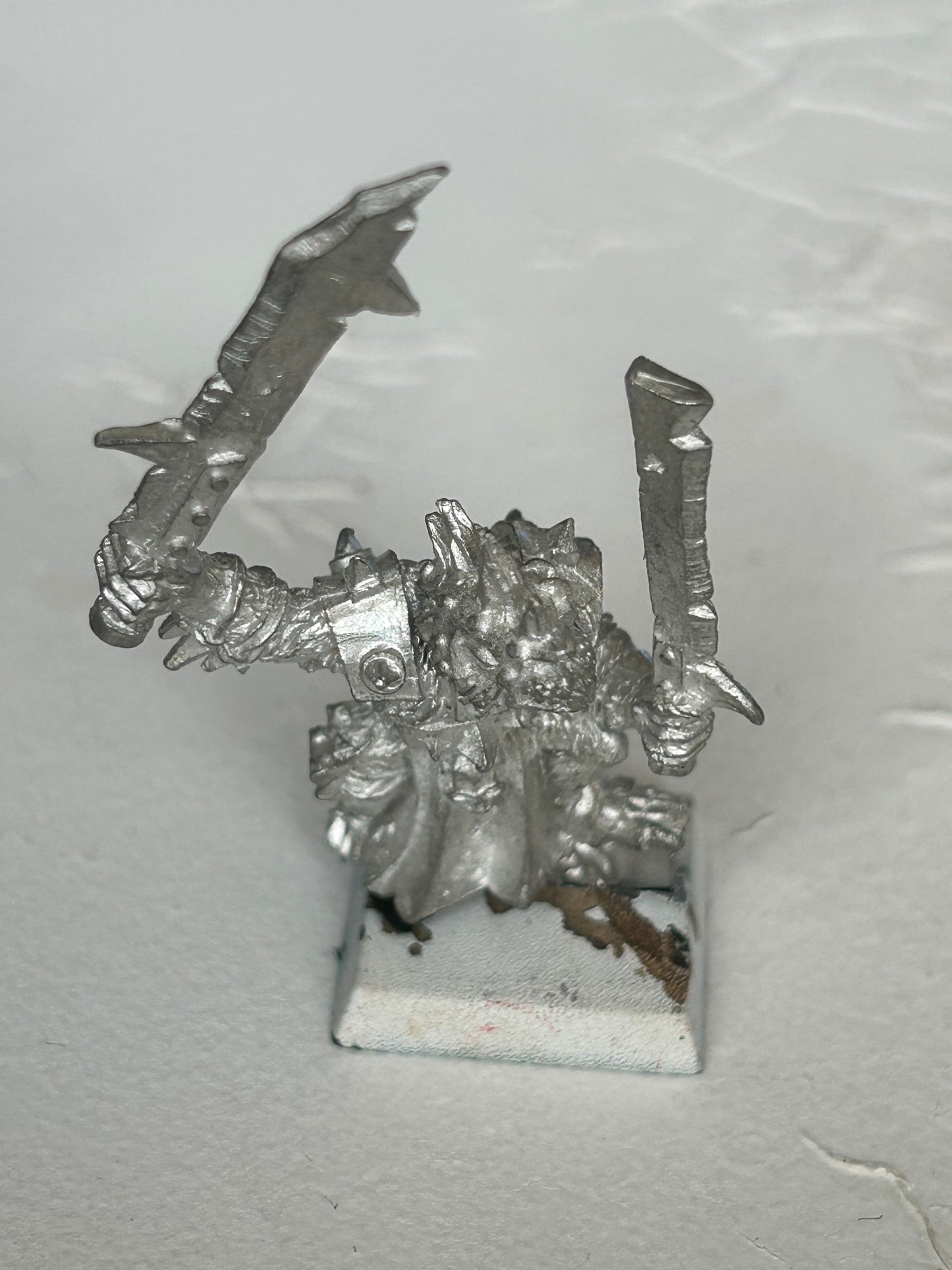 Warhammer fantasy 6074 skaven warlord with additional hand weapon