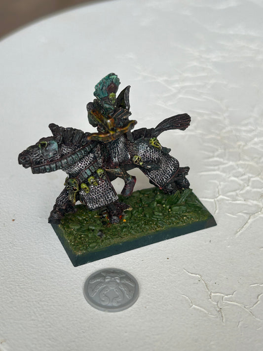 1990 Marauder Dark Elf MM72 cavalry Rider with crossbow