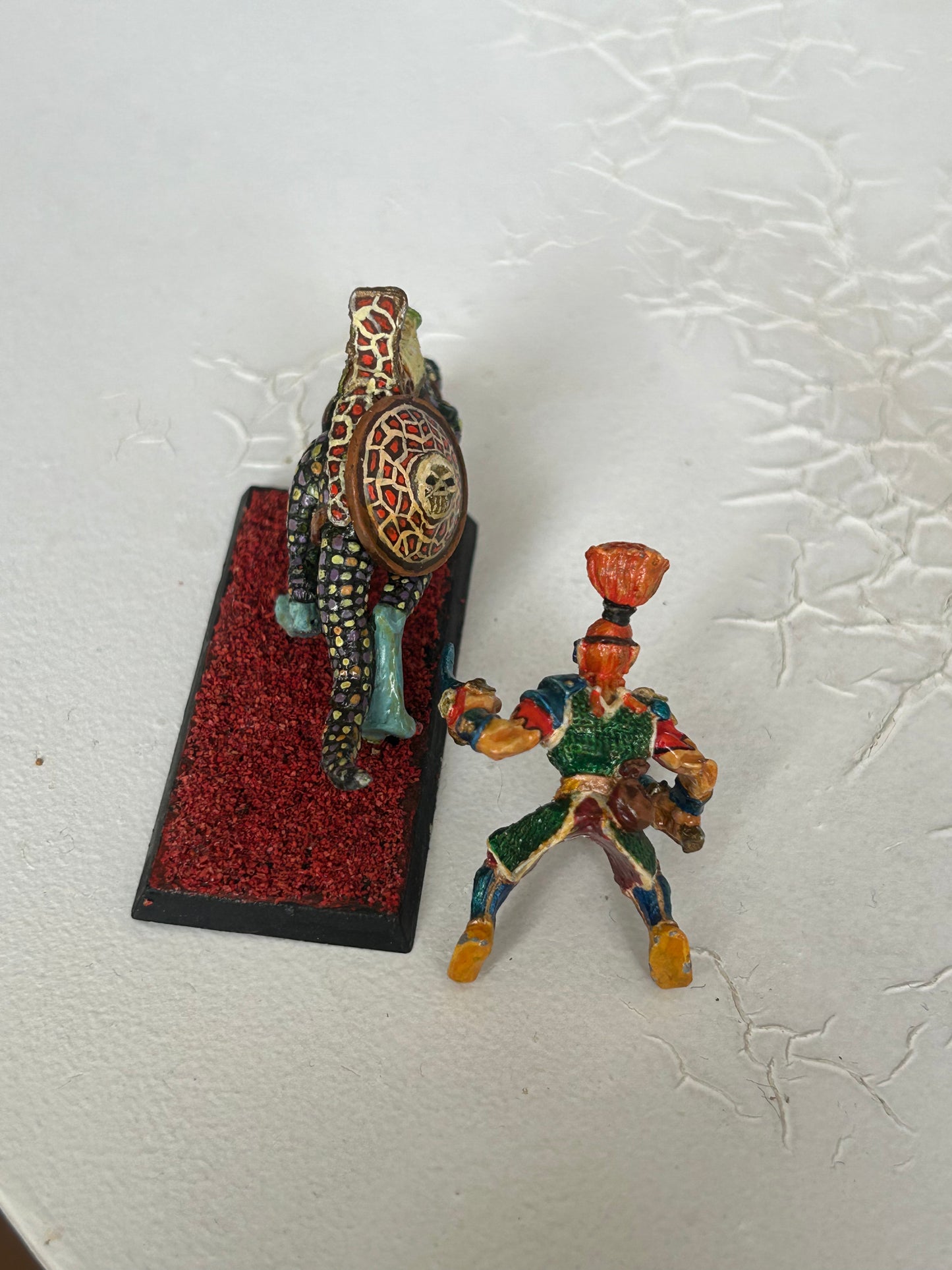 1990 Marauder Dark Elf MM71 Cold One Rider with two swords