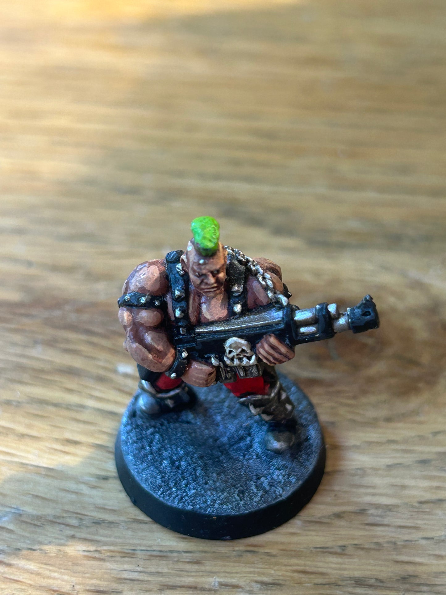Necromunda Goliath ganger with shotgun