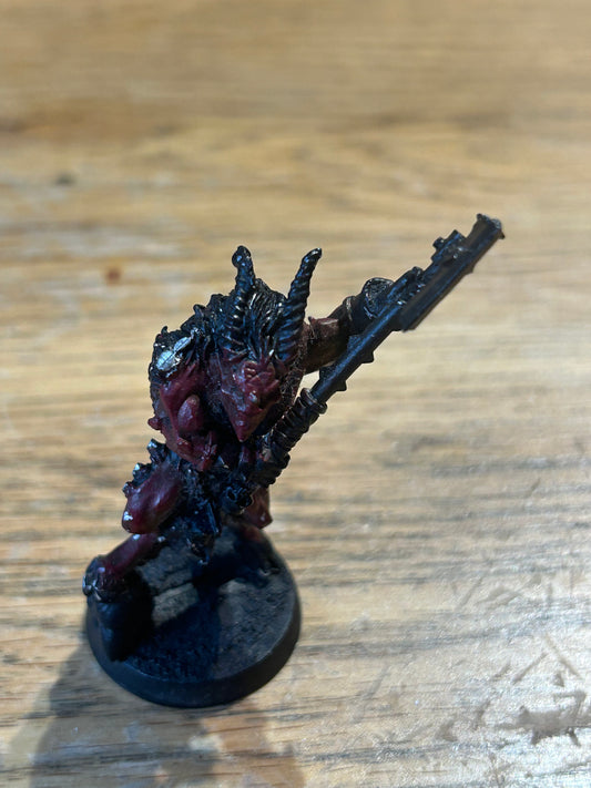 Warhammer 40k, Chaos Bloodletter Daemon, khorne , Metal (slight damage on side of model
