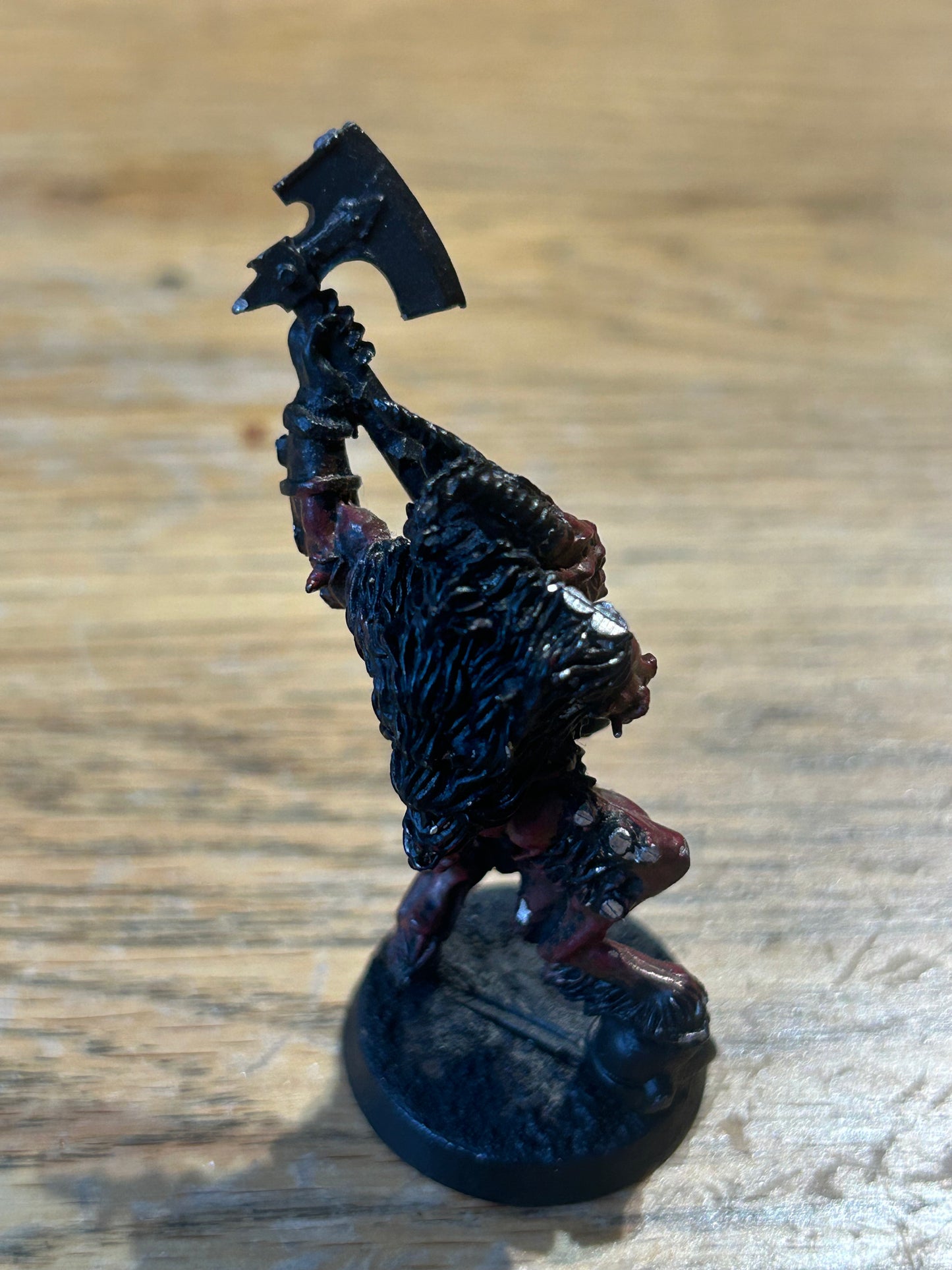 Warhammer 40k, Chaos Bloodletter Daemon, khorne , Metal (slight damage on side of model
