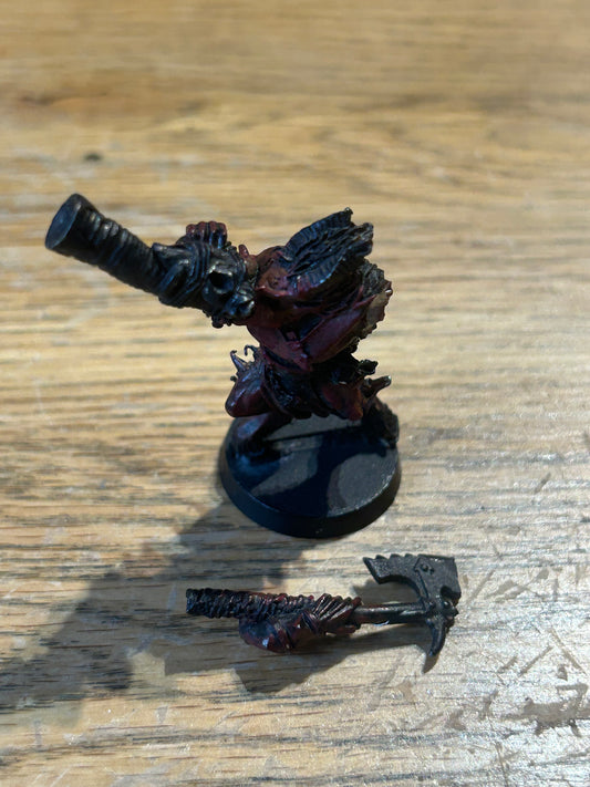 Warhammer 40k, Chaos Bloodletter Daemon, Khorne musician, Metal