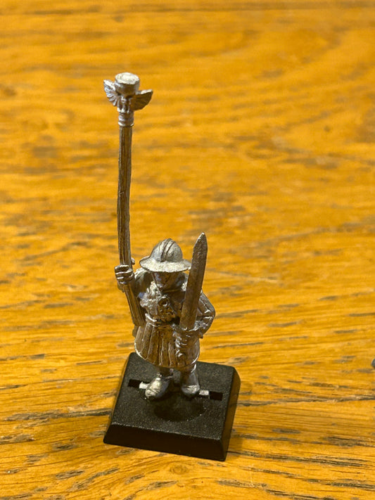 Warhammer fantasy bretonnian men at arms standard bearer