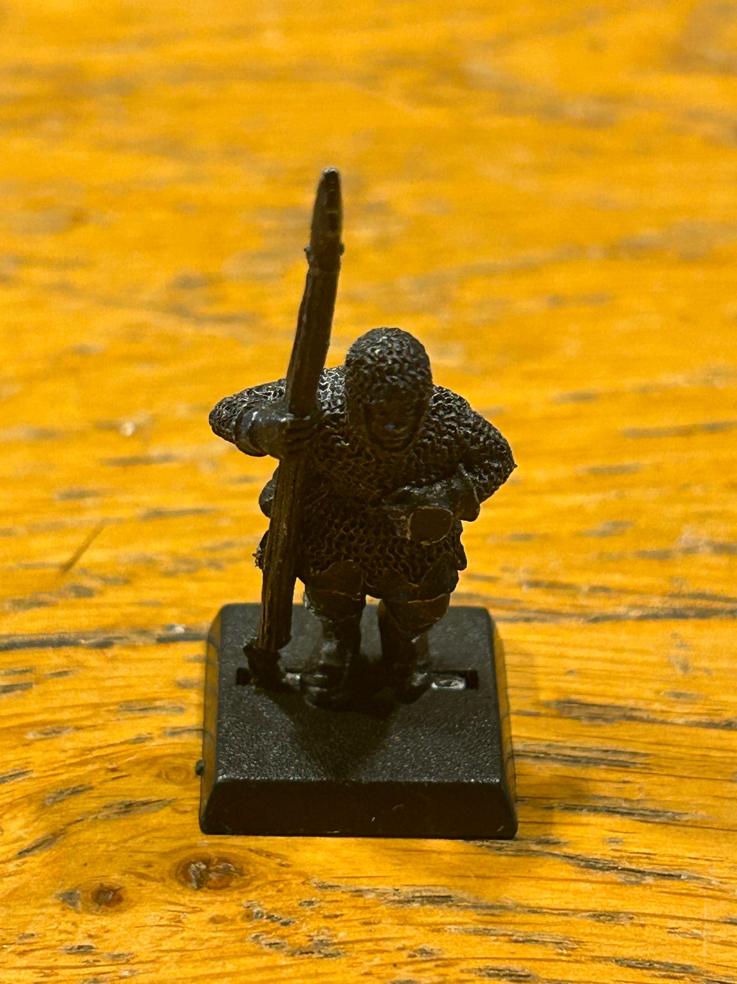 Warhammer Fantasy Old World Bretonnian man at arms spearman  metal