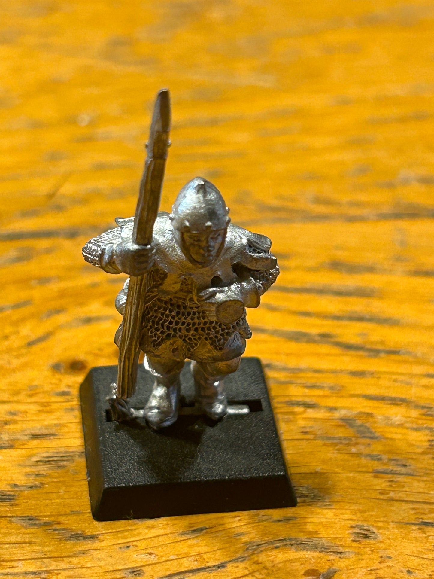 Warhammer Fantasy Old World Bretonnian man at arms spearman  metal