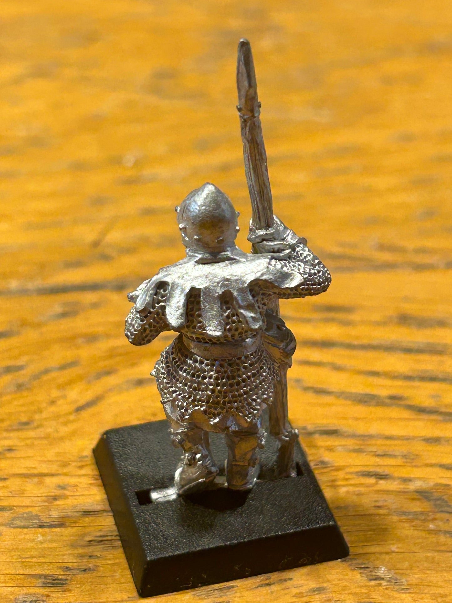 Warhammer Fantasy Old World Bretonnian man at arms spearman  metal
