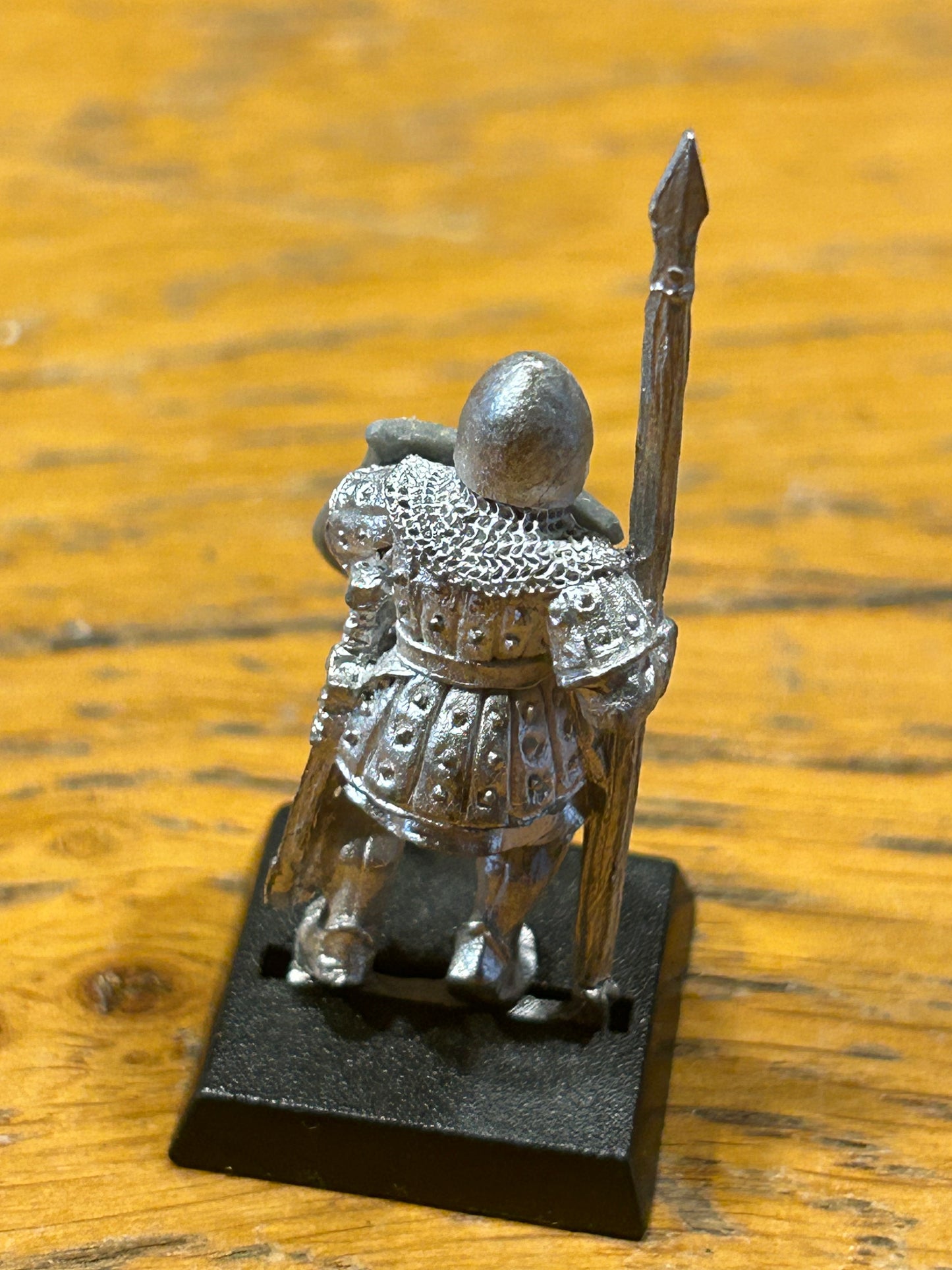 Warhammer Fantasy Old World Bretonnian man at arms spearman  metal